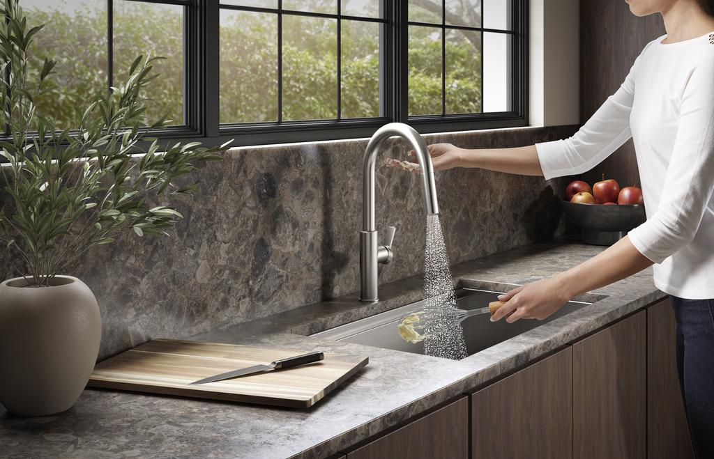 modern kitchen sink taps