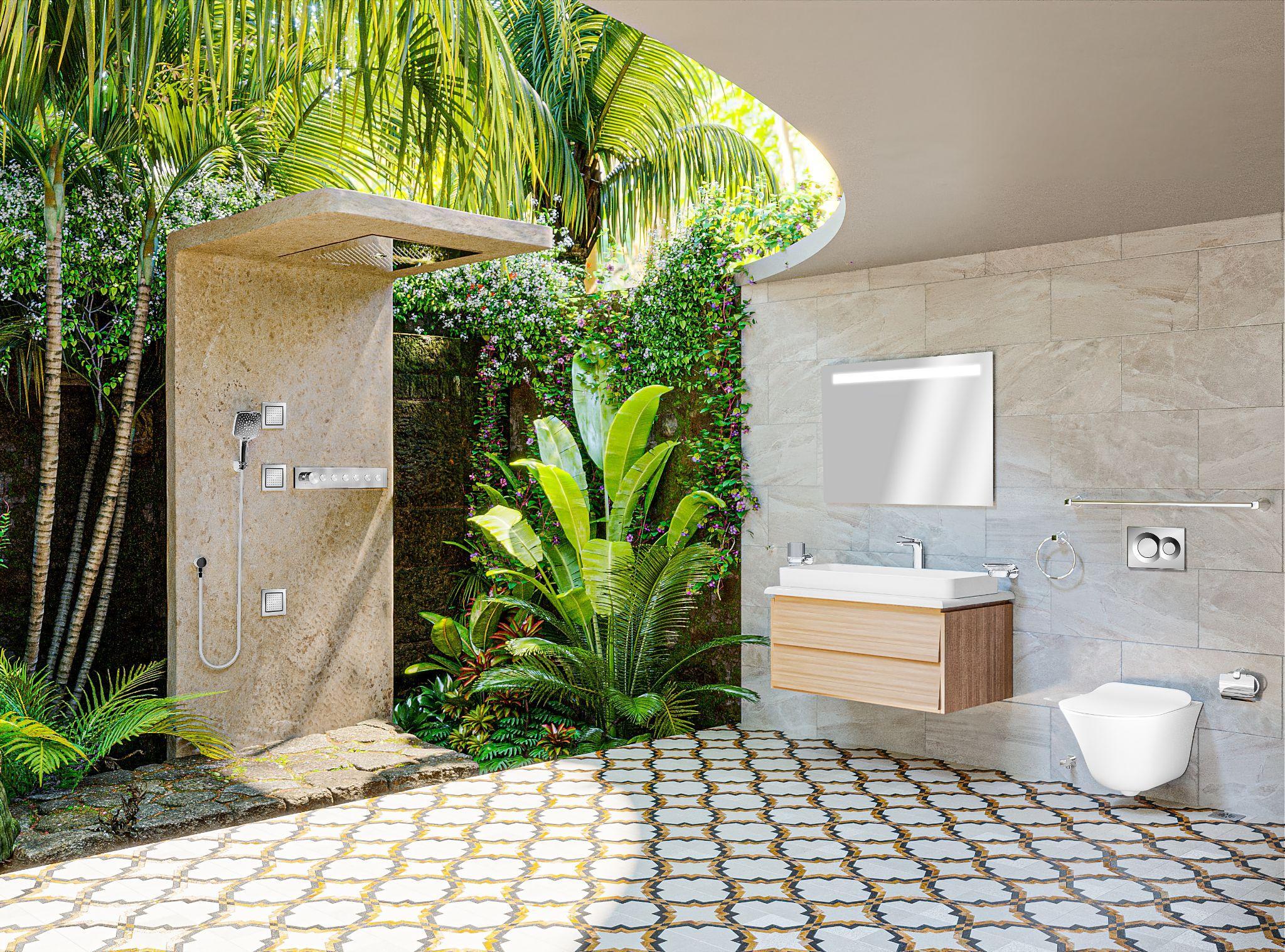 Outdoor bathroom design