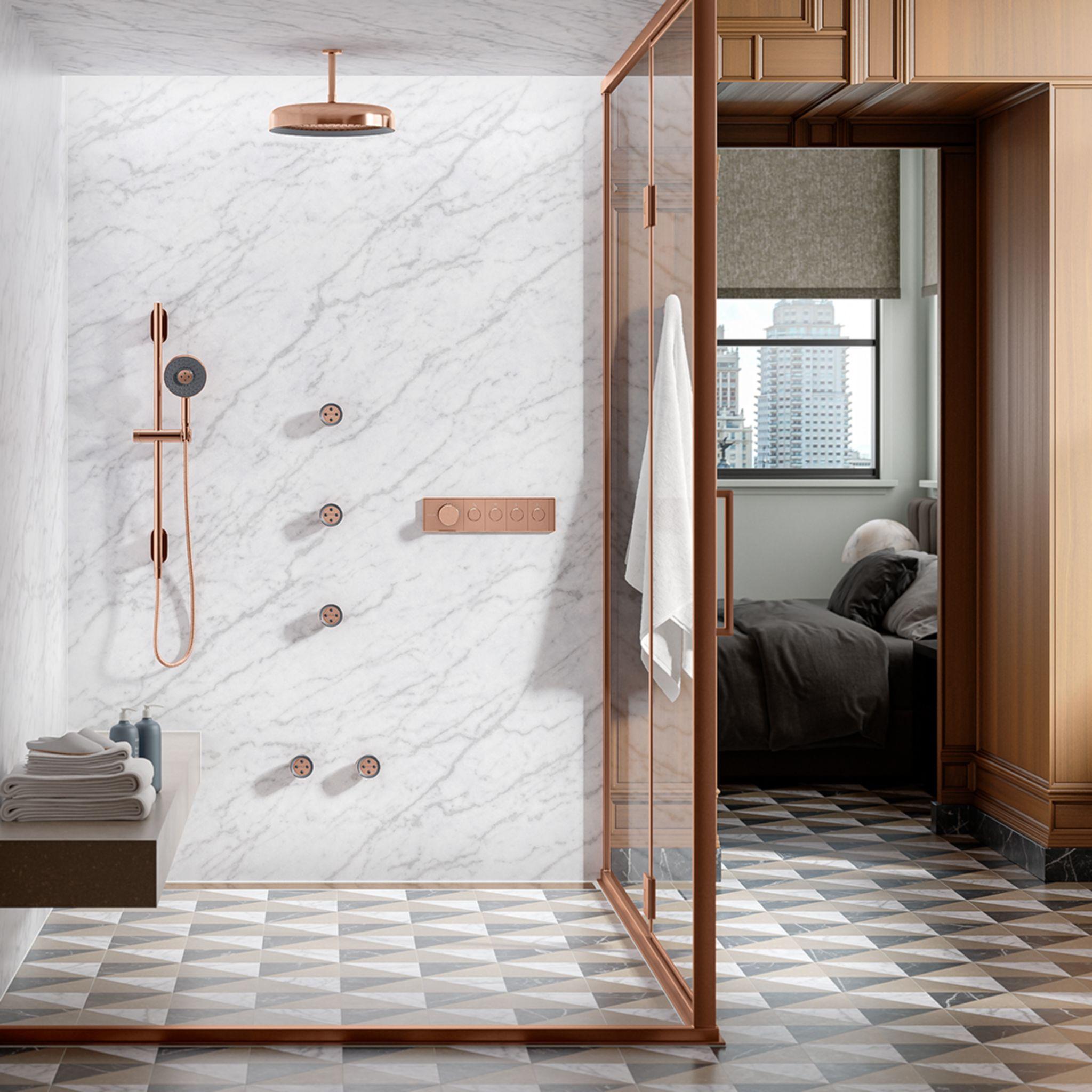 best shower head height