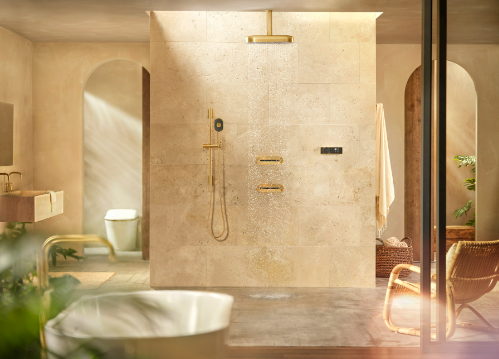 Natural shower room design